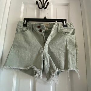 Mint Green Vintage Mini Shorts